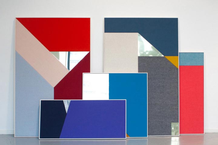 Acoustic panels with a geometric design